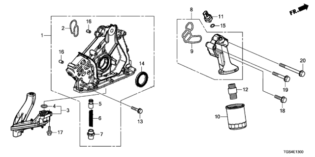 2021 Honda Passport  Oil Seal (41X56X7) Diagram for 912125MRA01