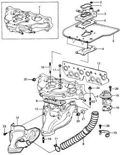 1980 Honda Civic Nut, Special (8MM) Diagram for 90217657000