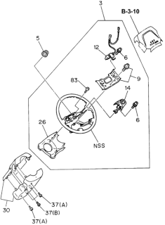1995 Honda Passport  Screw (Upper) (4X12) Diagram for 9039004120
