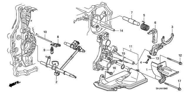 2008 Honda Odyssey  Pawl, Parking Brake Diagram for 24561RDH000