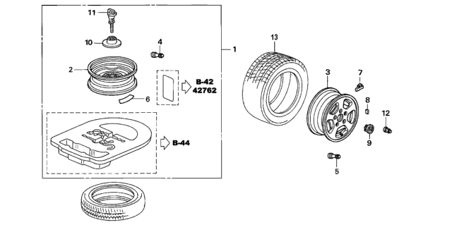 2006 Honda Accord Hybrid  Disk, Wheel (16X4T) (Kanai) Diagram for 42700SZ3N02