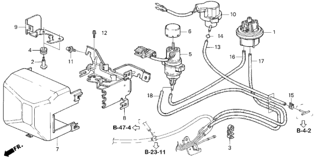1995 Honda Accord Bulk Hose, Fuel (4.5X8000) Diagram for 950014500860M