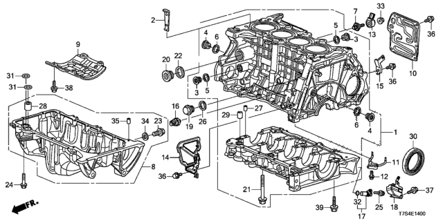 2019 Honda HR-V  Pan Assembly, Oil Diagram for 1120051BH00