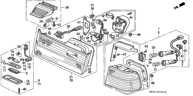1991 Honda Accord  Screw, Tapping (4X10) Diagram for 9390124220
