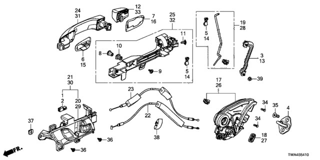 2020 Honda Accord Hybrid  Bolt-Washer (6MM) (Torx) Diagram for 72146TLAA71