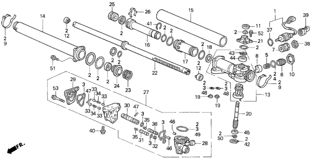 1992 Honda Prelude  Band B, Bellows Diagram for 53449SL0A00