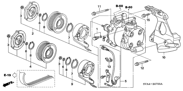 2009 Honda Civic  Coil Set, Field Diagram for 38924RNBA01