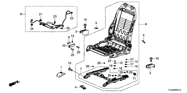 2018 Honda CR-V Cover, R. FR. Seat Foot (Outer) *NH900L* (RR) (DEEP BLACK) Diagram for 81107TLAA01ZA