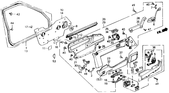 1989 Honda Accord Screw, Pan (4X8) Diagram for 93500040080A