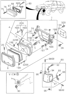 1995 Honda Passport  Screw (4X35) Diagram for 0710904350