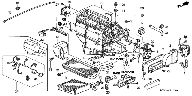 2004 Honda Element Hose, Drain Diagram for 80271S9A000