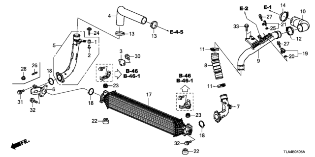2017 Honda CR-V Band, Intercooler Hose (D55.8) Diagram for 17316RSXG01