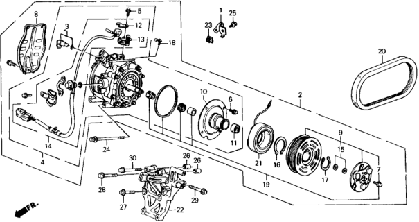 1990 Honda Prelude Screw, Tapping (6X12) Diagram for 9390446120