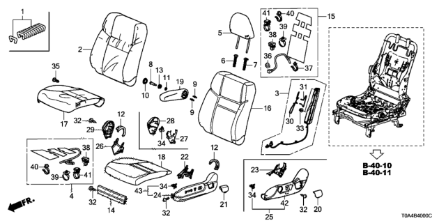 2015 Honda CR-V  A/B Wire B L, FR B Diagram for 81686T2FA11