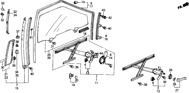 1989 Honda Prelude  Bolt, Flange (6X8) Diagram for 90011896000