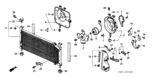 1988 Honda CRX  Nut, Special (5MM) (Mitsuba) Diagram for 90311MB6003