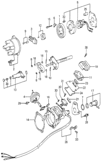1982 Honda Prelude Screw-Washer (4X14) Diagram for 938910401408