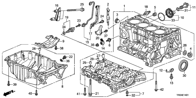 2012 Honda Civic Bolt, Sealing (28MM) Diagram for 12208P8CA01