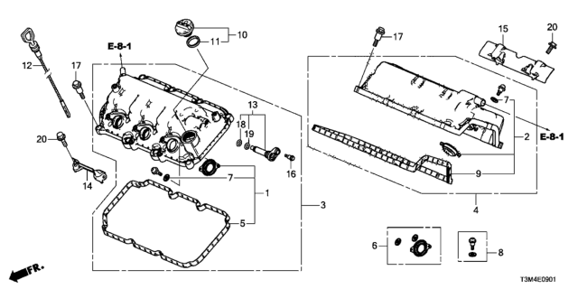 2017 Honda Accord  Heat Ins, Coil FR Diagram for 305115G0A00