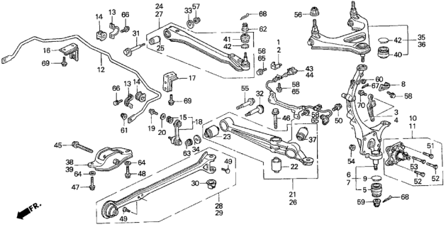 1996 Honda Prelude  Bolt-Washer (6X12) Diagram for 90114SB0000