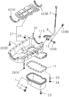 1996 Honda Passport Stud (6X28) (L=36) Diagram for 8944733190