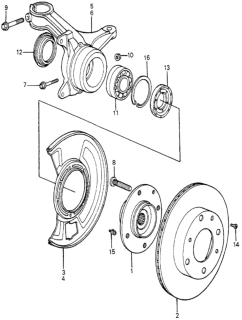 1983 Honda Accord Dust Seal A, FR. Bearing (Arai) Diagram for 91250SA2023