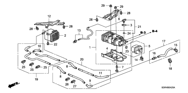 2005 Honda Accord Hybrid  Tube A, Canister Drain Diagram for 17373SDRA30