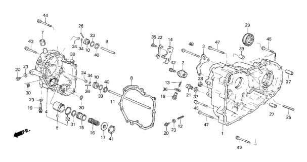 1984 Honda CRX  Circlip, Inner (37MM) Diagram for 9452037000