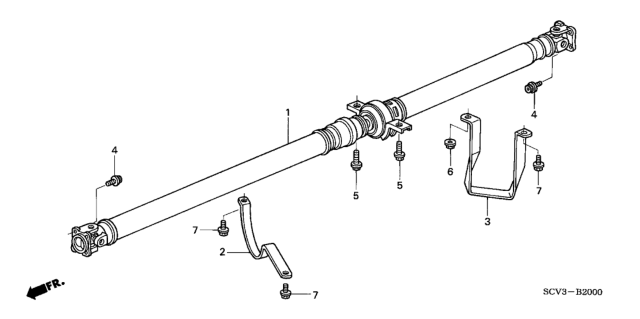 2005 Honda Element Bolt (12Point 8X21) Diagram for 90113S10000