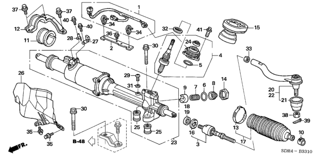 2007 Honda Accord Hybrid  O-Ring (54.4X3.1) Diagram for 53106S0A003