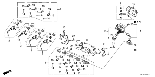 2021 Honda Civic Pump Assembly, Fuel High Pressure Diagram for 16790RPYG01