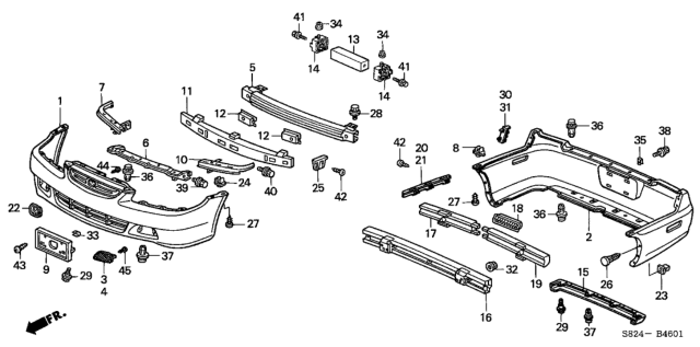 2002 Honda Accord  Screw, Tapping (6X16) Diagram for 9390346220