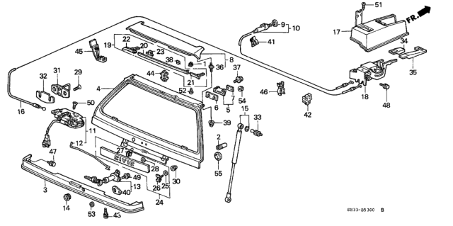 1988 Honda Civic  Seal, Fuel Lid Opener (Green) Diagram for 73219693951