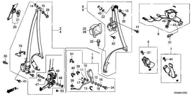 2015 Honda CR-V  Bolt (7/16"X17.6) Diagram for 90142SNEA51