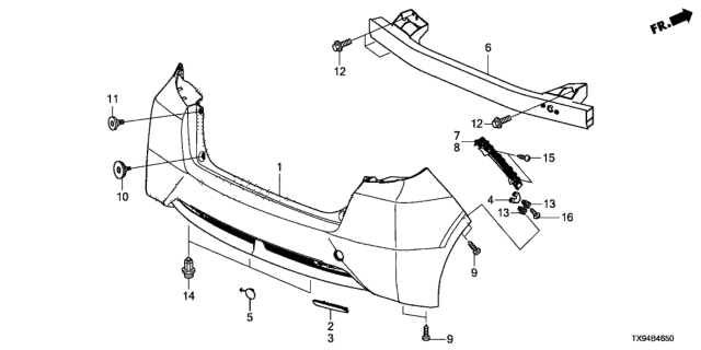 2014 Honda Fit EV Screw, Tapping (5X20) Diagram for 90112SJA000