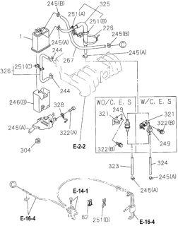 1995 Honda Passport  Bracket, Canister Diagram for 8971131202
