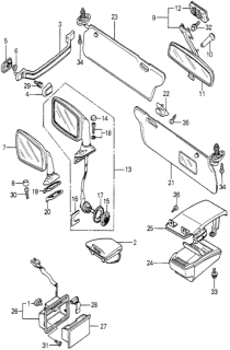1980 Honda Accord  Screw, Pan (6X20) Diagram for 93500060200A