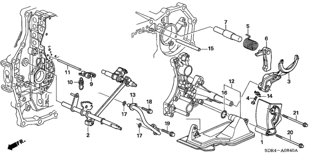 2007 Honda Accord Hybrid  Pin, Dowel (8X73) Diagram for 90701RDK000