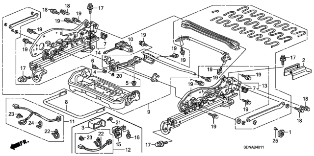 2007 Honda Accord Sub-Wire, SPS (Normal) Diagram for 81607SDAL00