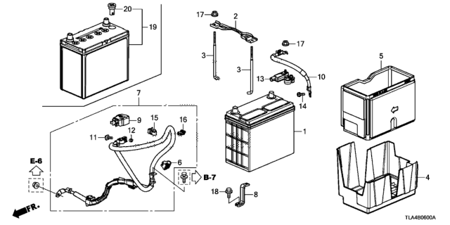 2019 Honda CR-V  Cable Assembly, Starter Diagram for 32410TLAA00