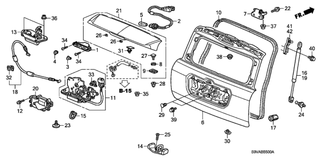 2008 Honda Pilot Bolt, Flange (8X16) Diagram for 957010801607