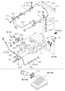 1998 Honda Passport Connector, L. Pressure Diagram for 8971197130