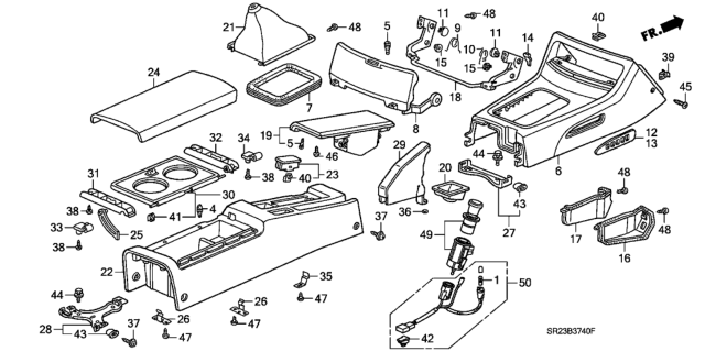 1993 Honda Del Sol  Bush, Spring Diagram for 77305SR2000