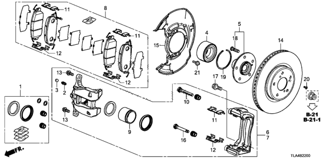 2019 Honda CR-V  Disk, Front Brake Diagram for 45251TNYA00