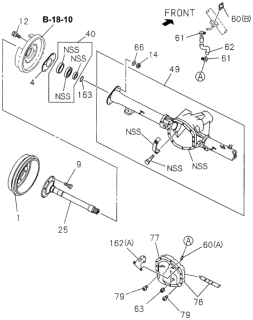 1996 Honda Passport  Cover, RR. Axle Case Diagram for 8970845620
