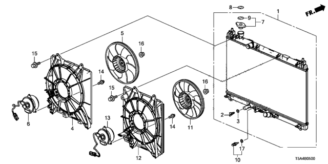 2018 Honda Fit Shroud Diagram for 386155R1003