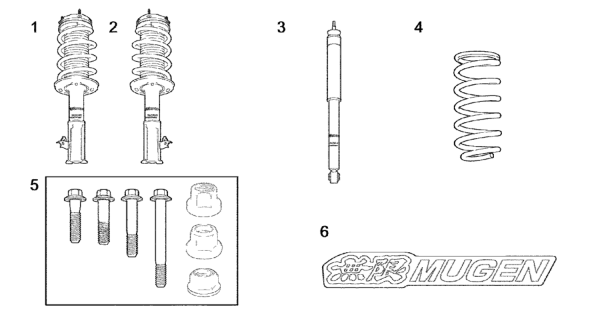 2008 Honda Civic  Sticker, Suspension (Mugen) Diagram for 90000XVJ000