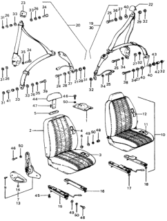 1976 Honda Civic  Bolt, Hex. (8X20) Diagram for 92101080200A