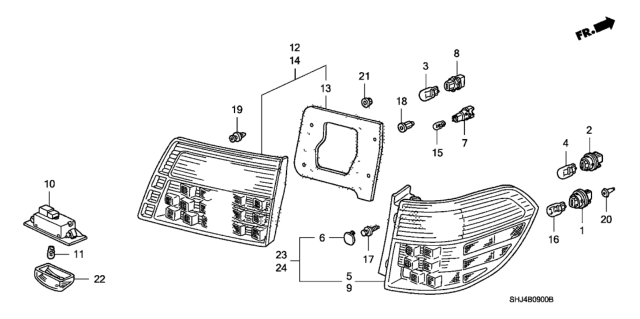 2007 Honda Odyssey  Housing Diagram for 34101SHJA01