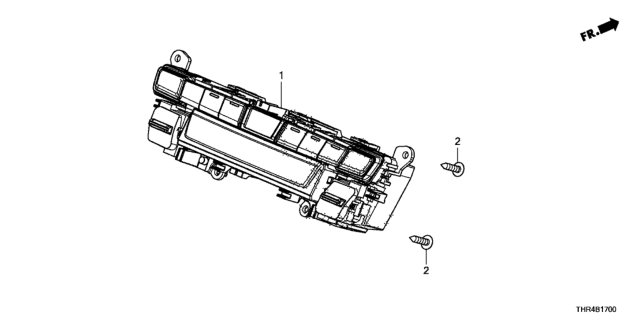 2018 Honda Odyssey  Control Assembly, Automatic Air Conditioner (Graphite Gun Metallic) Diagram for 79600THRA52ZB